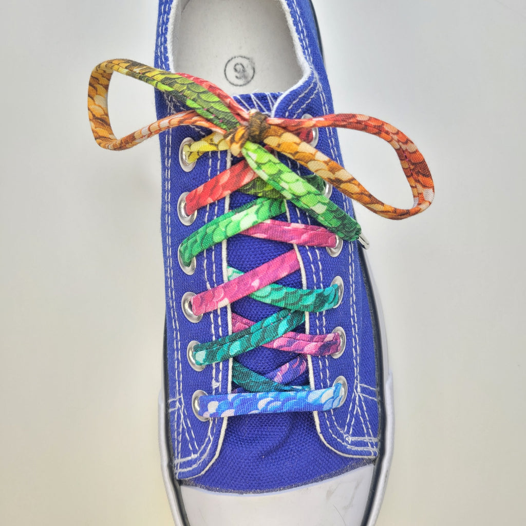 colored dress laces Shoelaces Rainbow Ombre - Jewel Colors Junior