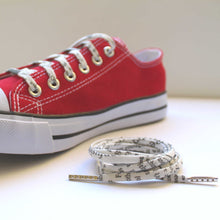 Shoelaces Covered in Newspaper Print - Perfect Gift for a Writer, Book Worm and Blogger