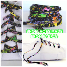 paint splatter bright colors shoelaces