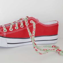 Holiday Shoelaces. Tiny Peppermint Patties. Shoestrings. Festive Fashion. Stocking Stuffers