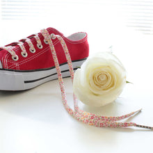 floral flowers shoelaces shoe and roses
