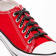Cute Shoe Laces Black and White Polka Dots shoelaces