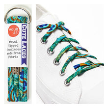 Shoelaces in Packaging and on white converse shoe