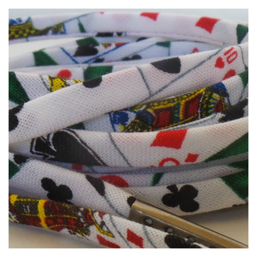 Playing Cards Shoelaces - Shoestrings with Hearts Diamonds Spades and Clubs Junior - 36