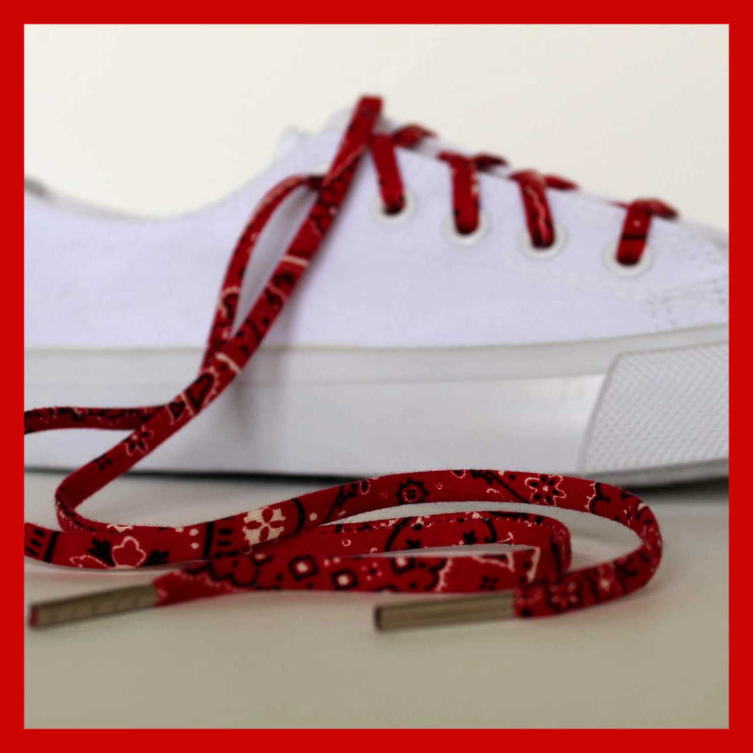 Replacement Shoelaces Off White Shoelaces Red Bandana Shoe Laces
