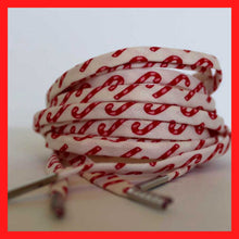 Candy Cane Shoelaces Holiday Christmas shoe strings laces