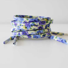 Shoelaces - Pansy Flowers  - Perfect Floral Gift with Pansies