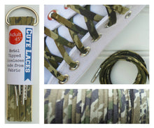 camouflage shoestrings for low top and high top converse or vans