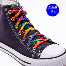 54" shoelaces tie dye rainbow LGBTQ