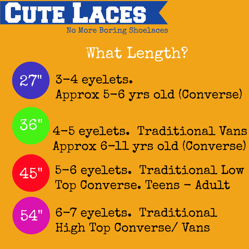Converse shoelace length chart online