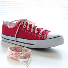 floral shoelaces for converse weddings