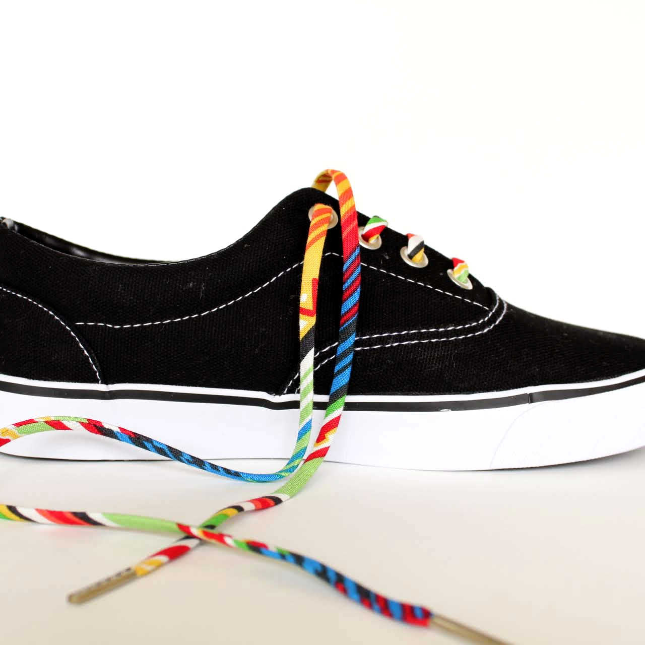 South West Stripes Shoelaces - Shoe Laces made from Fabric - Cute Laces