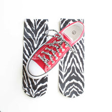 zebra animal print socks shoelaces converse